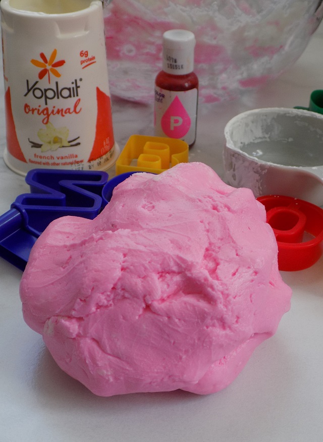 One Savvy Mom ™  NYC Area Mom Blog: 2 Ingredient Taste-Safe Yogurt Play  Dough Recipe + Super Fun DIY Kitchen Experiment For Toddlers!